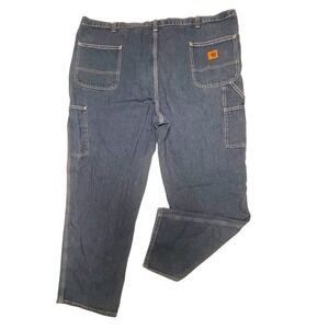 Carhartt Dungaree Utility Workwear Denim Jeans Mens 46 x30